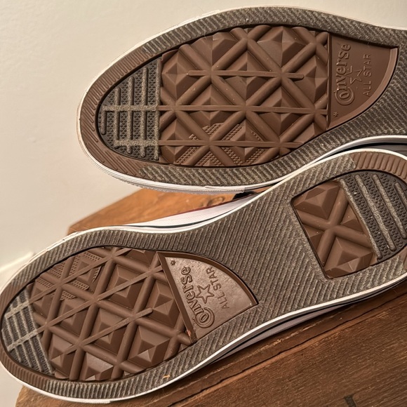 NEW Women’s GREY LACE high top Chuck Taylor Converse 9.5 / Men’s 7.5  No box - Picture 4 of 5